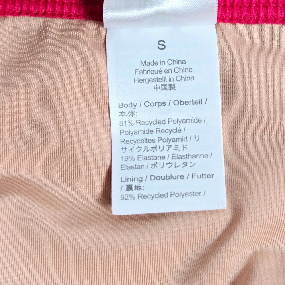 J. Crew Ribbed-trim hipster full-coverage bikini bottom in Wild‎ Hibiscus S NWT